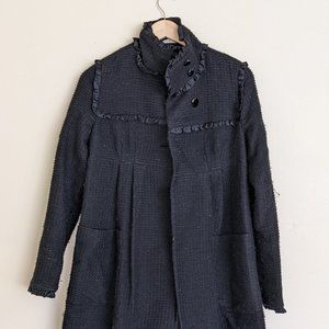 DvF Diane von Furstenberg Black Coat